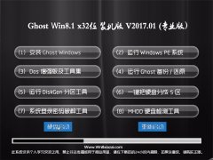 йشGhost Win8.1 32λ ഺװV201701(⼤)